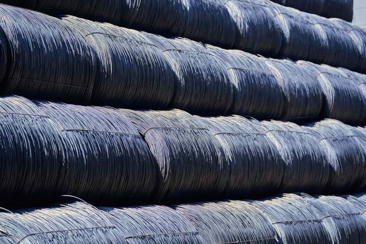 Frost forming on a cold metal coil